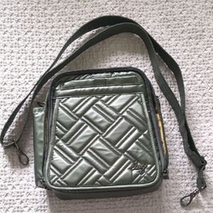 Lug Quilted Crossbody Bag in Sage Green